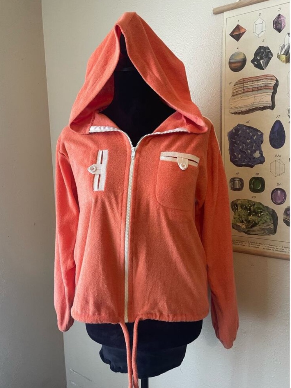 Adorable Soft Terry Hoodie, Late 70’s/early 80’s.